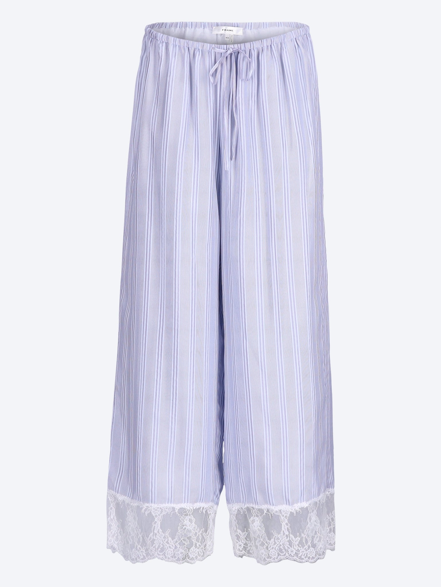 Die Lounge-Hose aus gestreifter Spitze 1