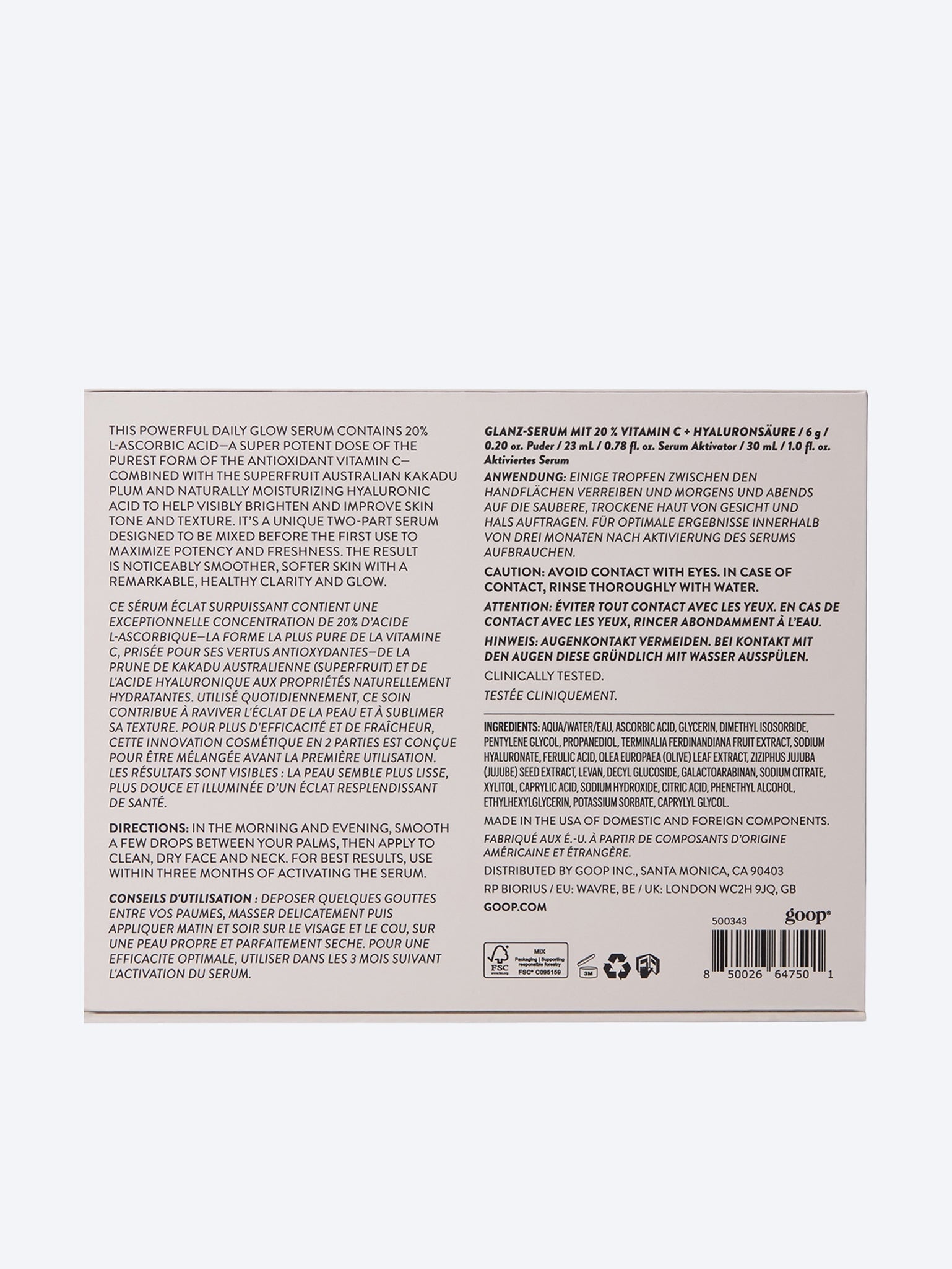 20 % Vitamin C + Hyaluronsäure-Glühserum 3