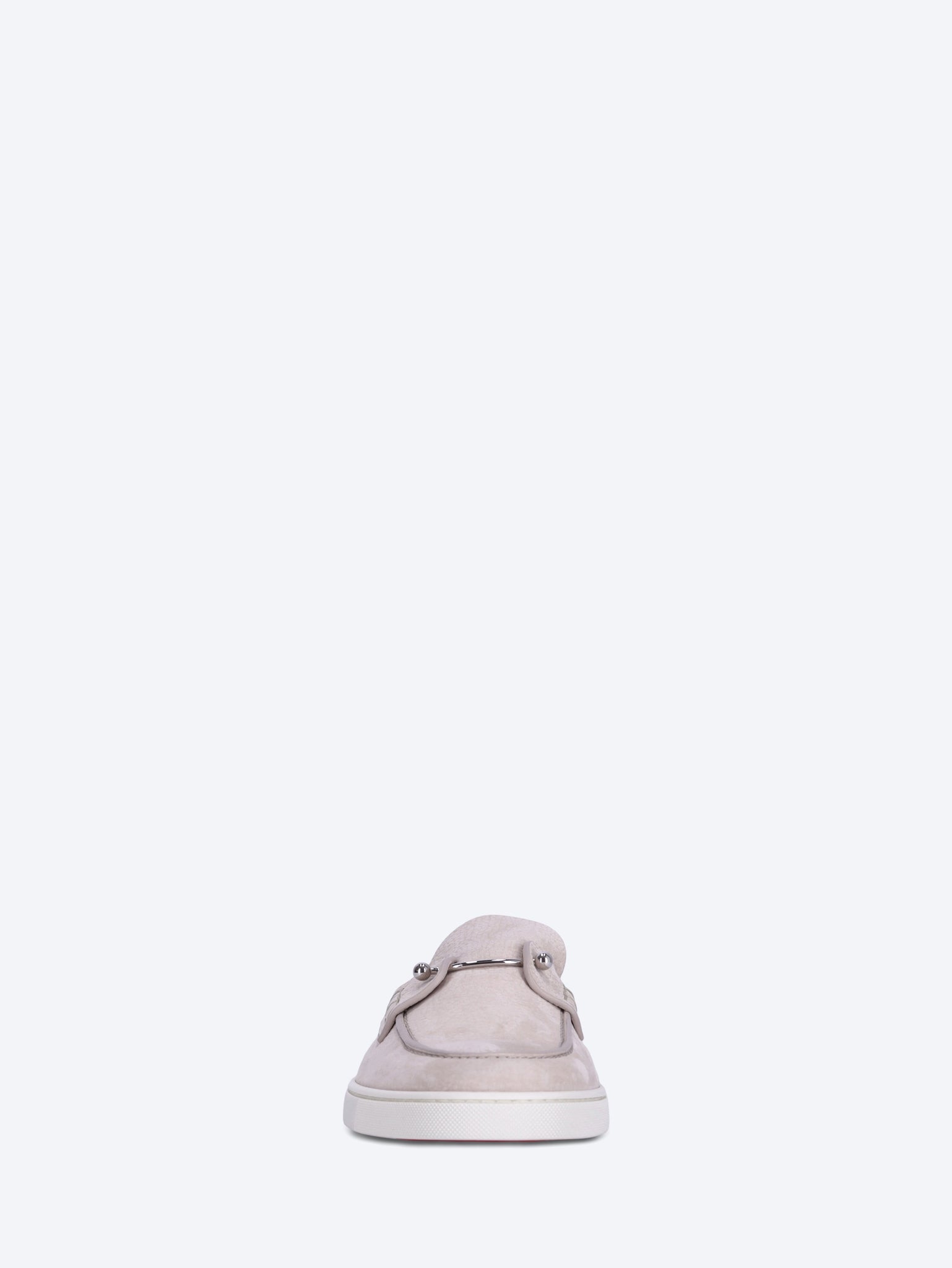 Flache Chanme-Loafer aus genarbtem Nubukleder 3