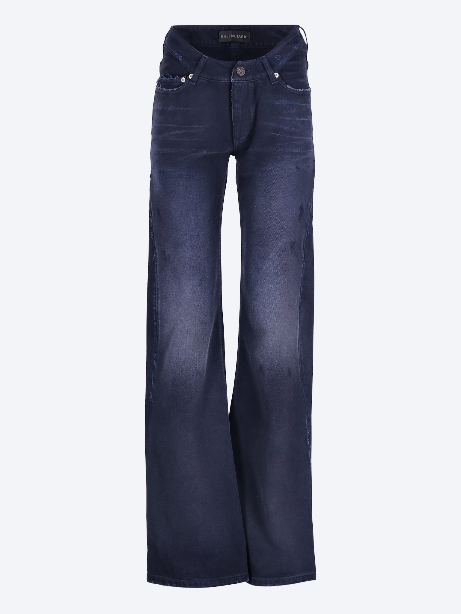 Curved waist pants 1