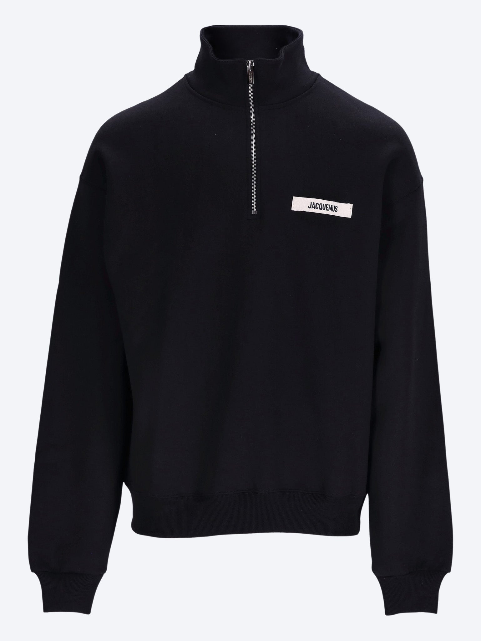 Le sweat col roulé zippé en gros grain 1