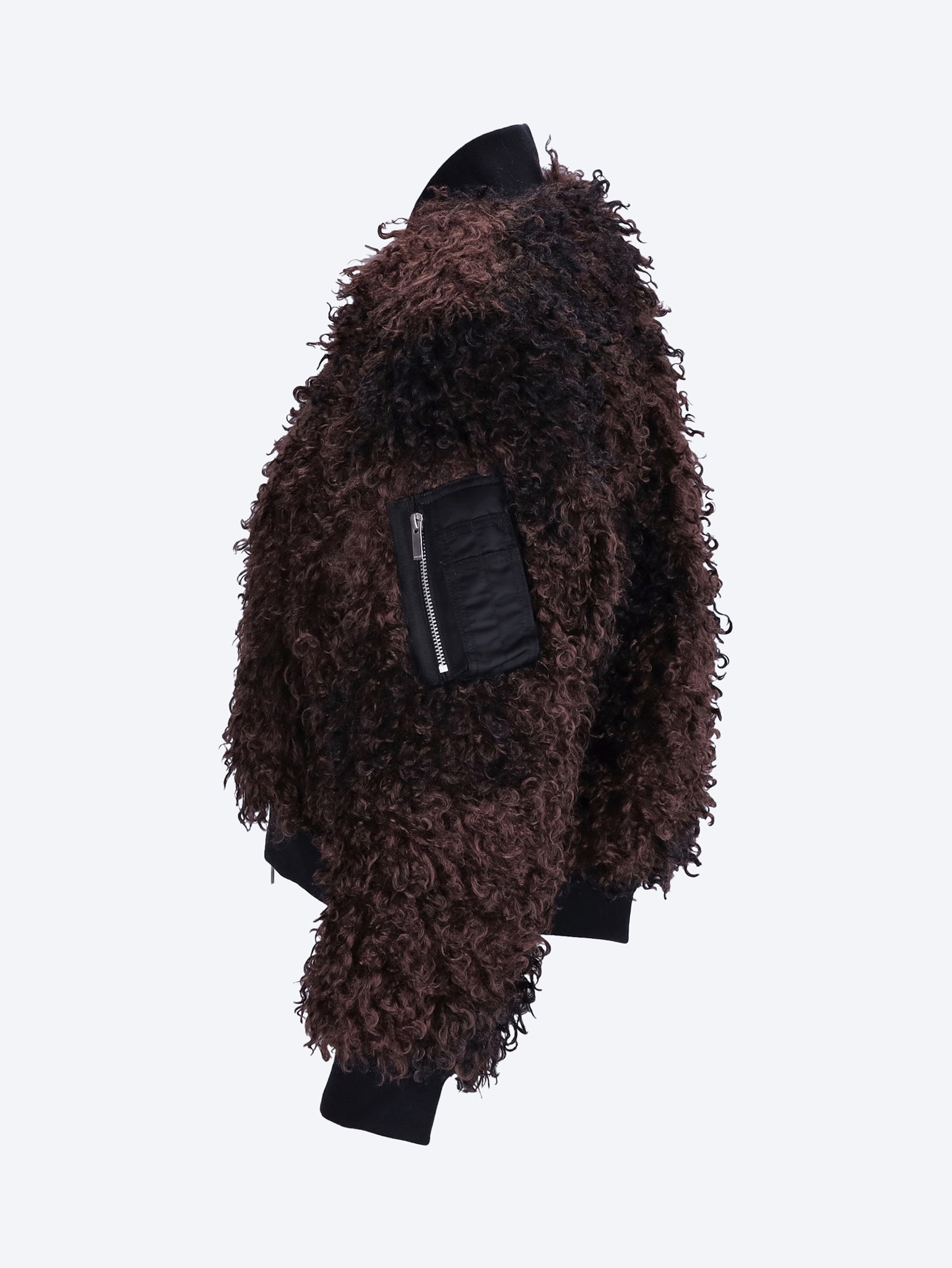Curly faux fur blouson jacket 2