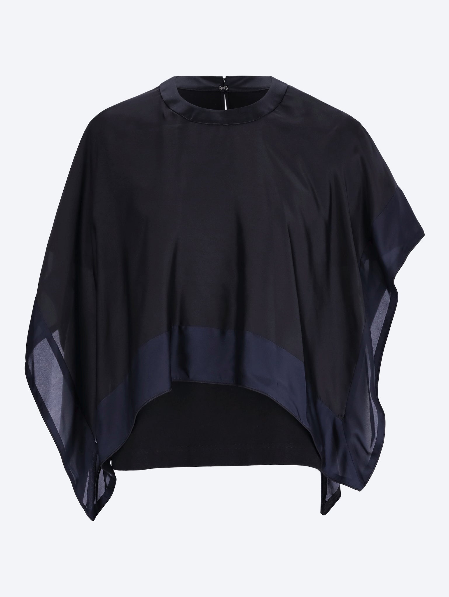 Satin x cotton jersey t-shirt 1