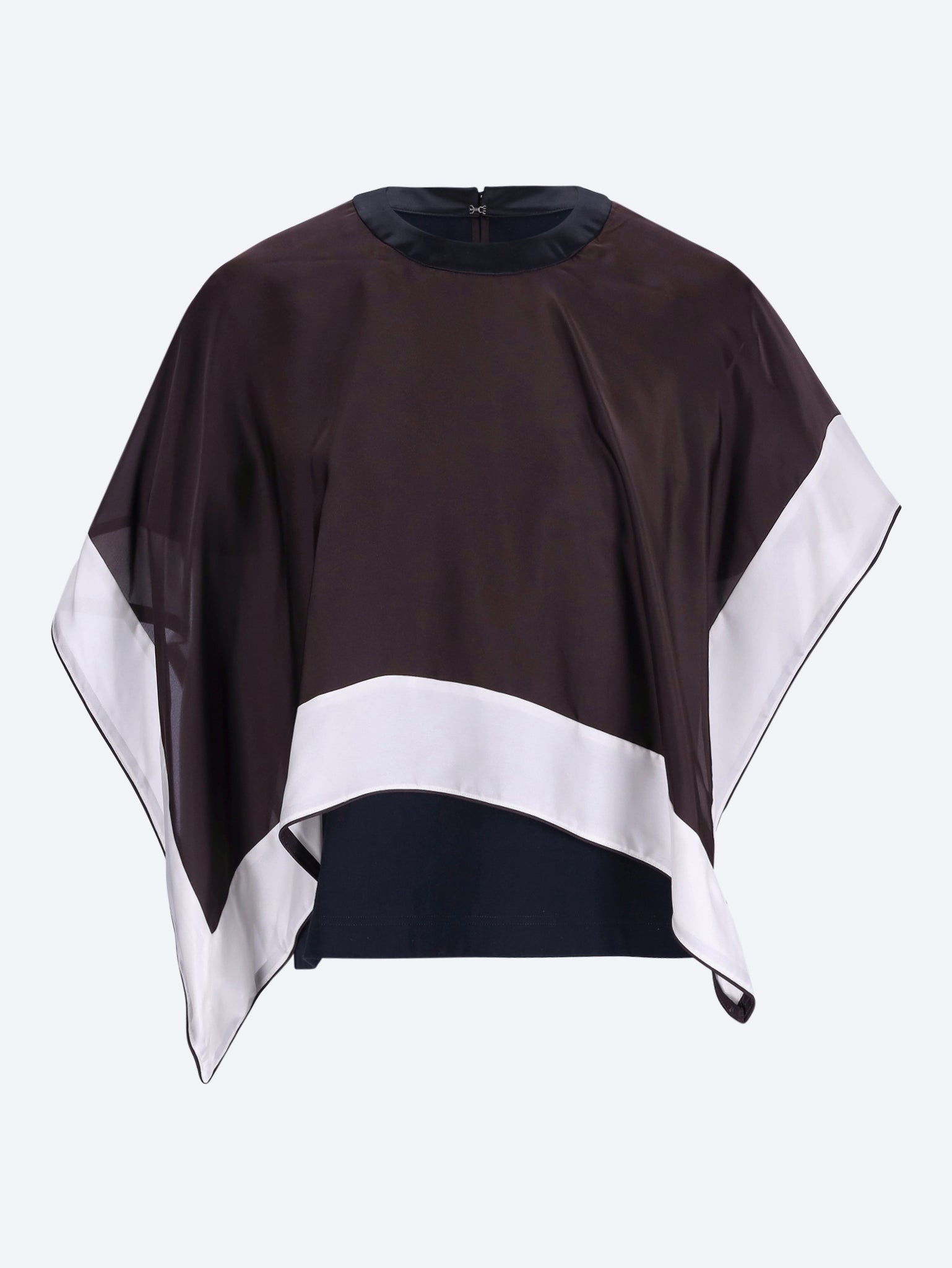 T-Shirt aus Satin und Baumwolljersey 1