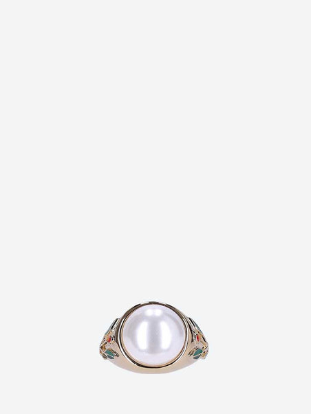 Pearl signet ring