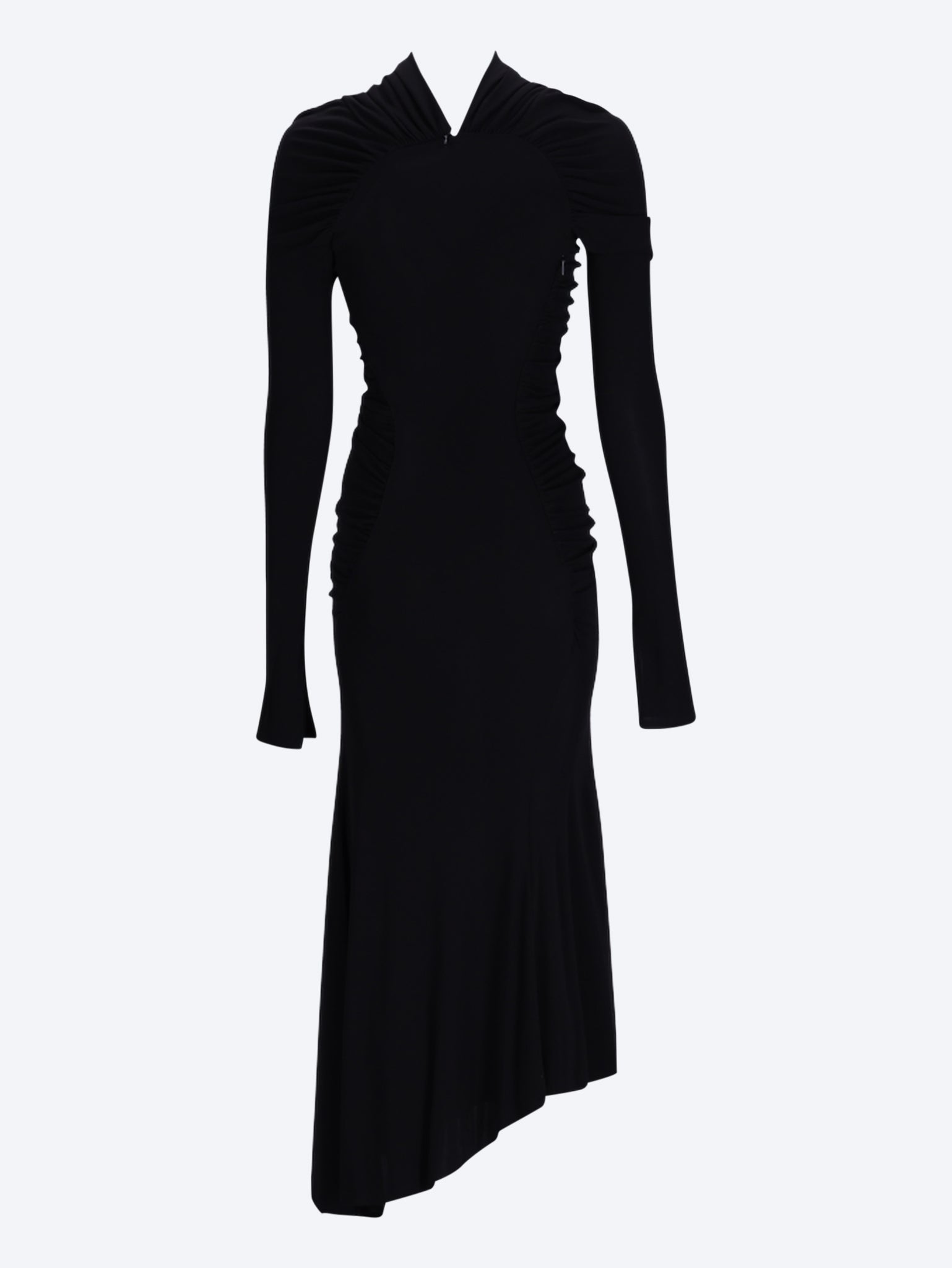 Robe froncée à manches longues 3