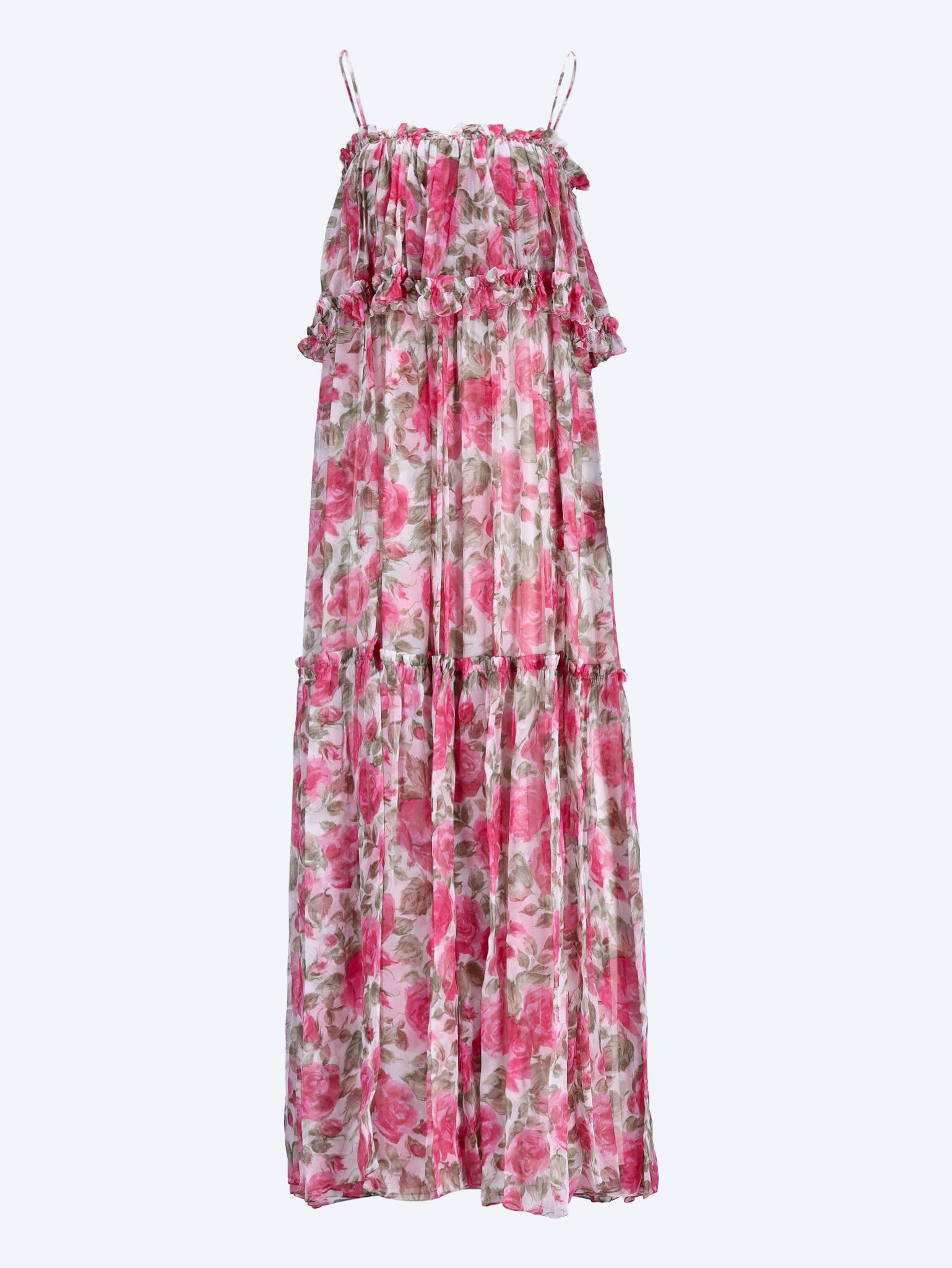 Robe longue à fines bretelles 1