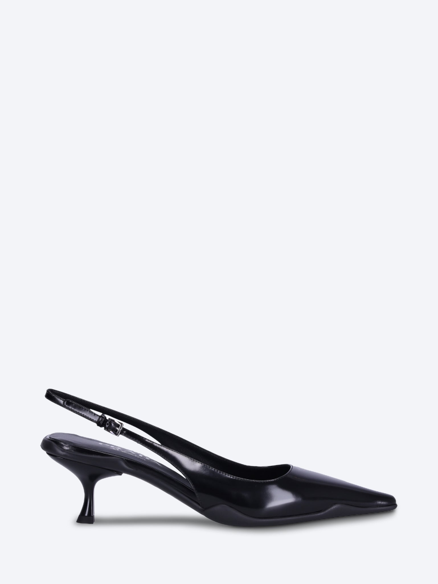 Leather brushed open hell-shoes pumps 1