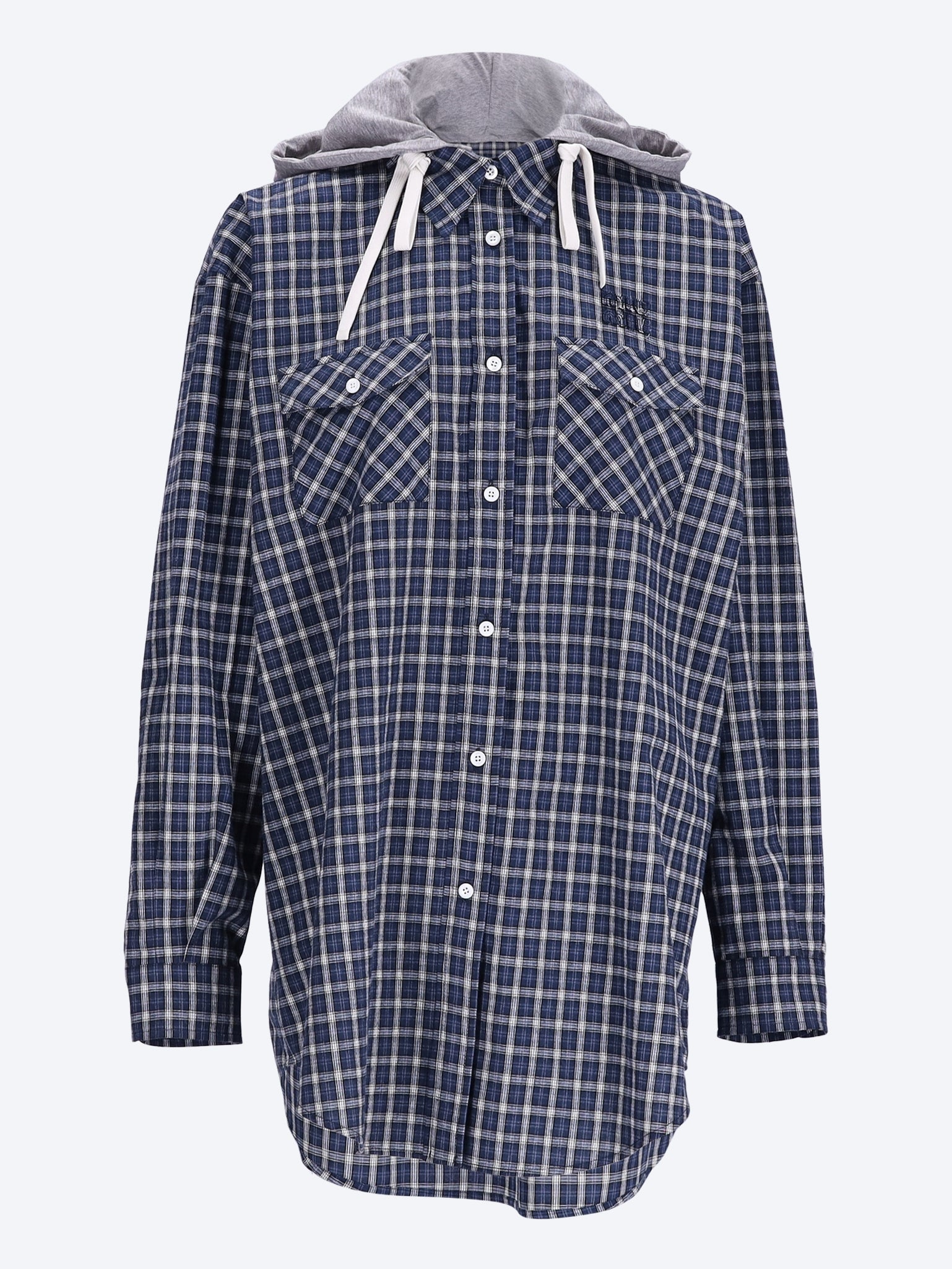 Detachabel hood and pearly top shell buttons shirt 1
