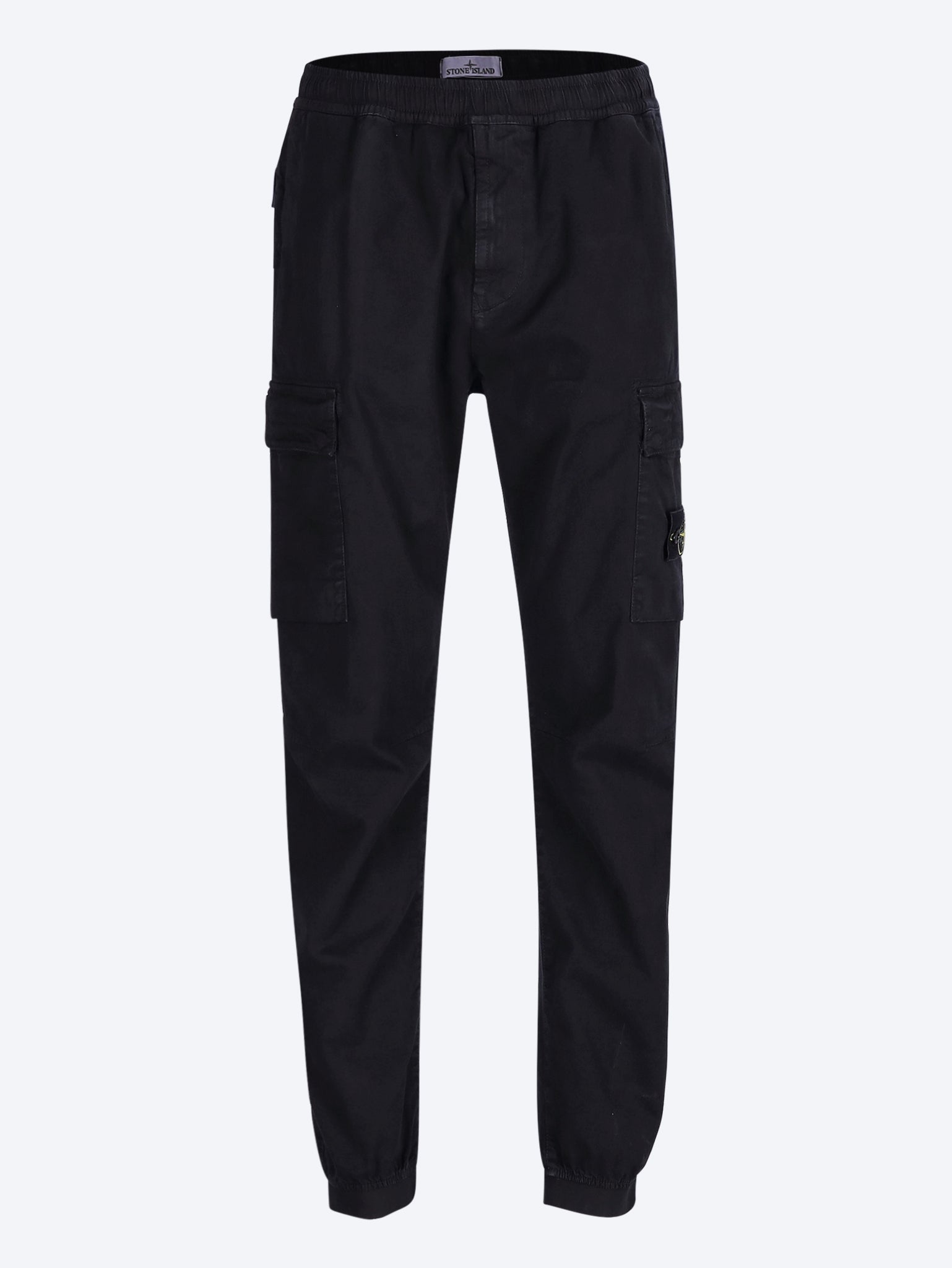 Stretch organic broken twill cotton garment dyed old effect pants 1