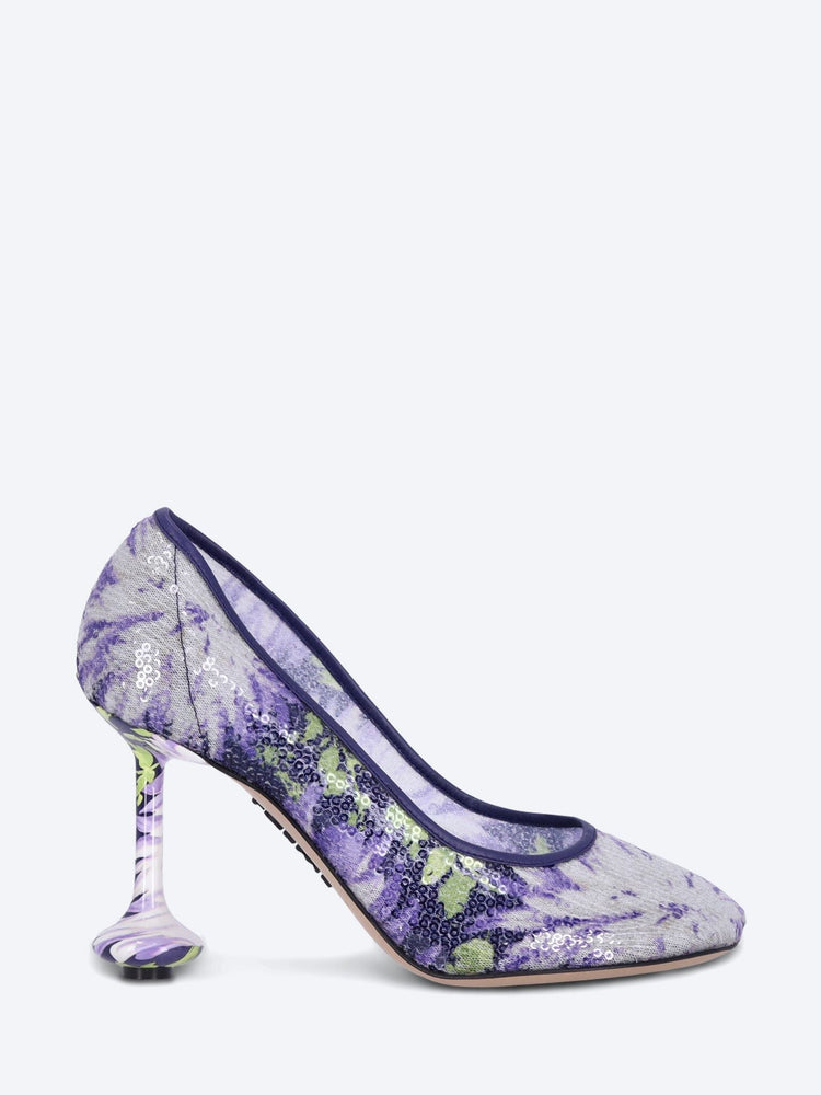 90 sequins floral toy pumps 1