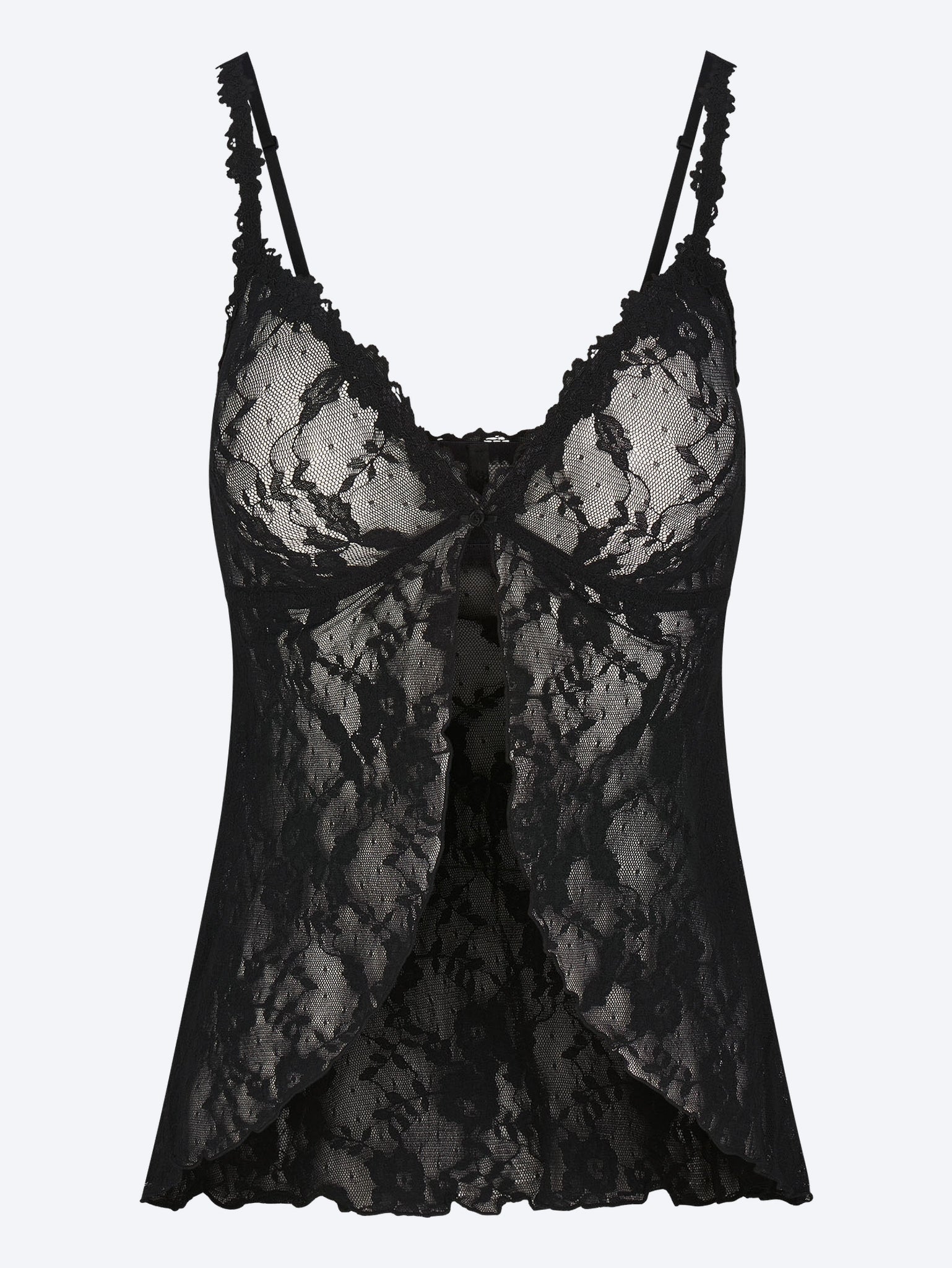 Babydoll-Oberteil aus Stretchspitze 1