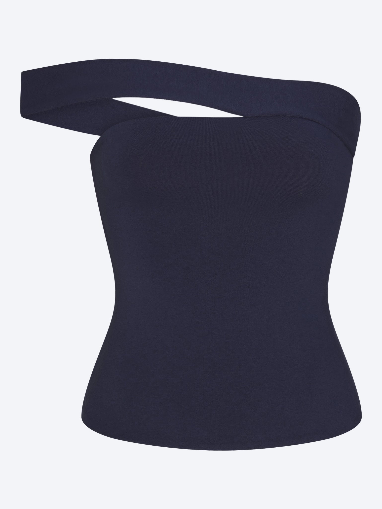 Asymmetrisches Oberteil aus Baumwolljersey 1