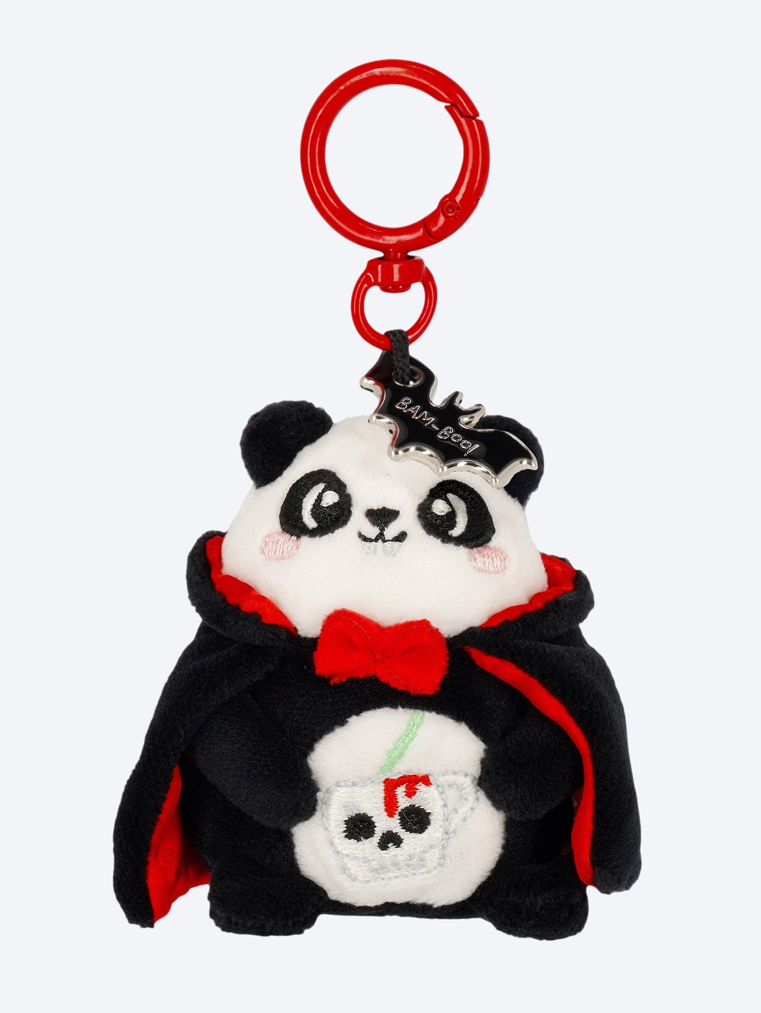 Halloween-Panda-Plüsch-Schlüsselanhänger „Bam-Boo!“ - winzig superweich! 1