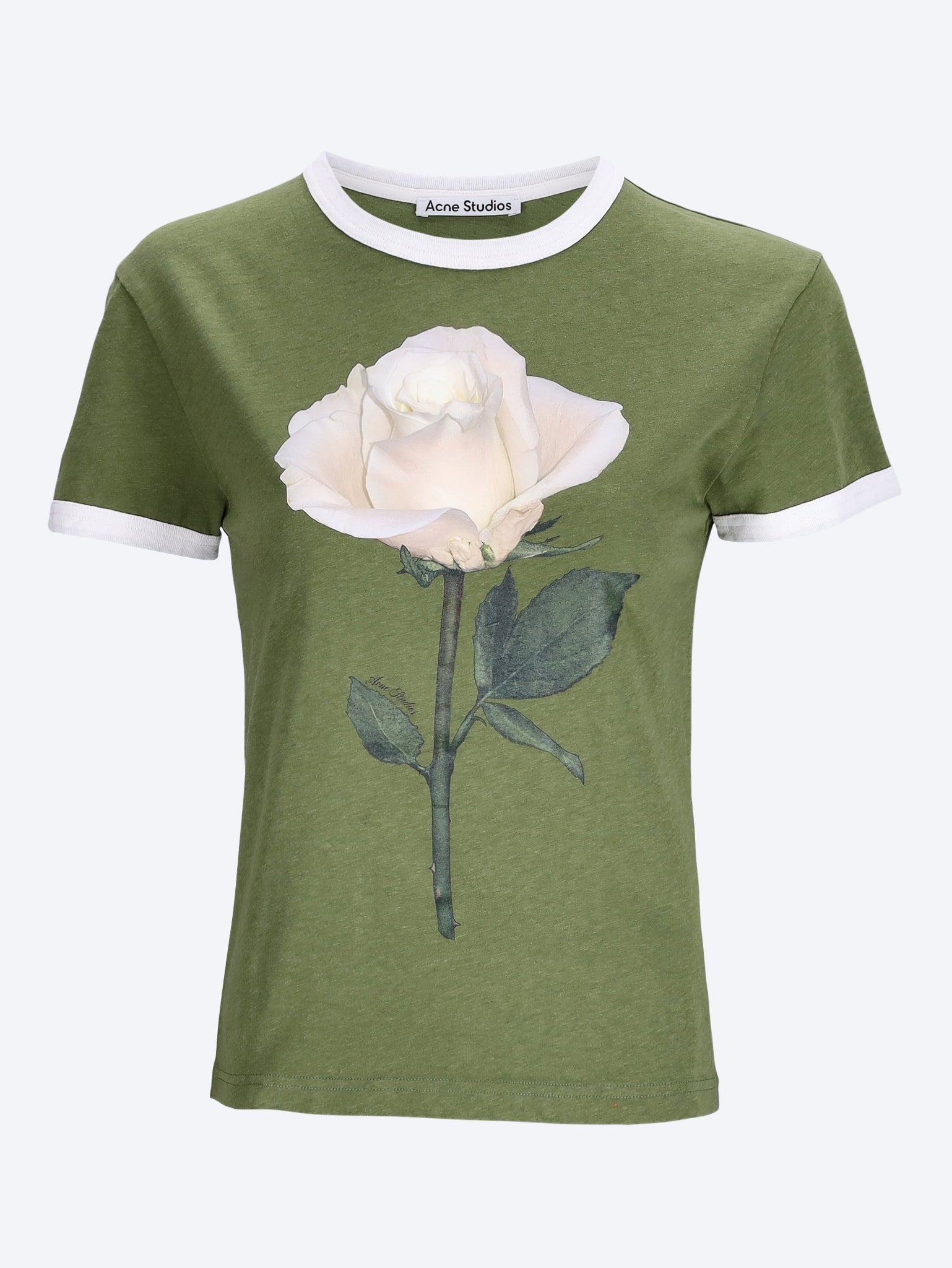 Acne Studio T-Shirt mit Rosengrafik 1