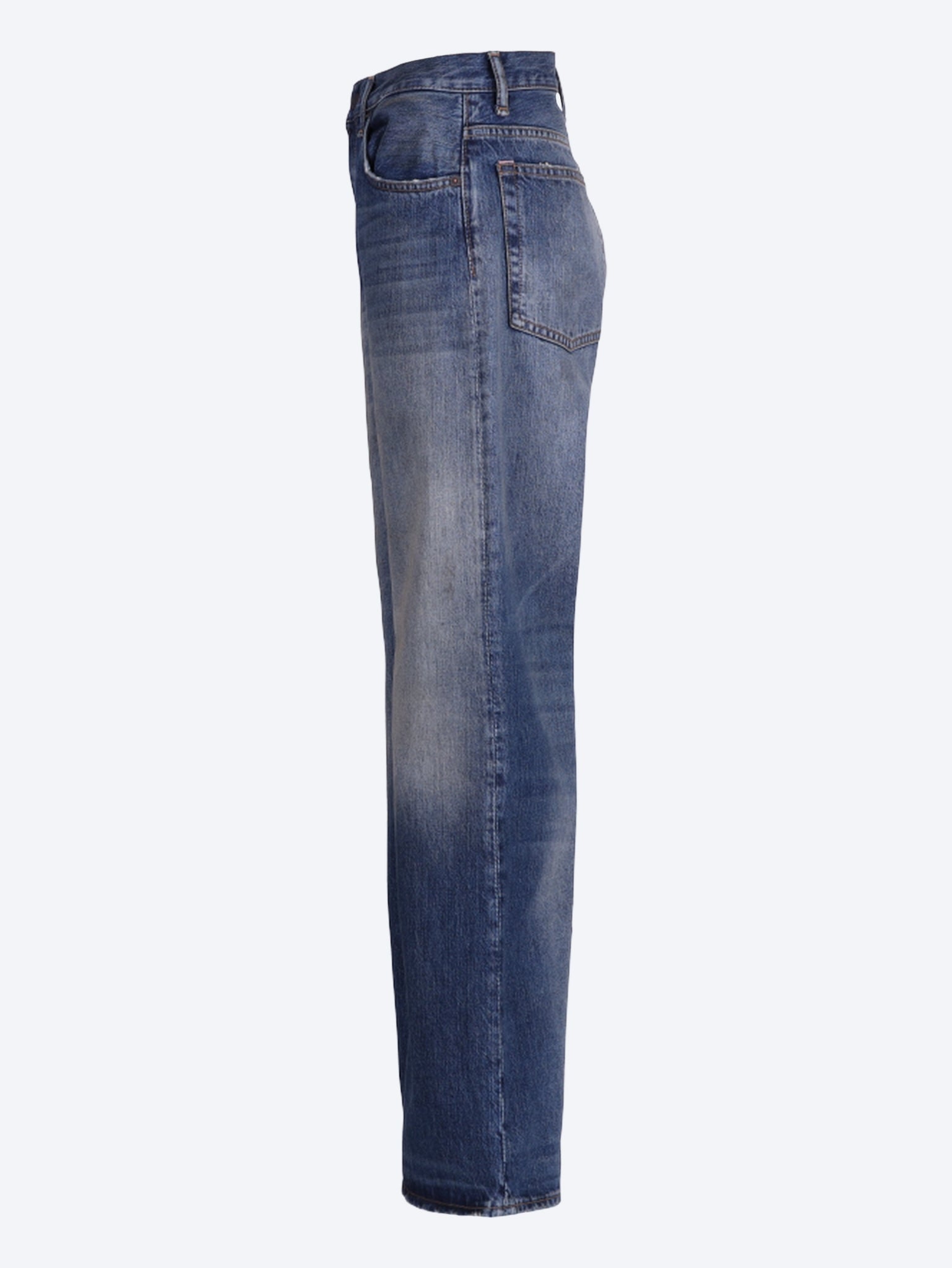 Acne studios 2021f mid blue bingo jeans 2