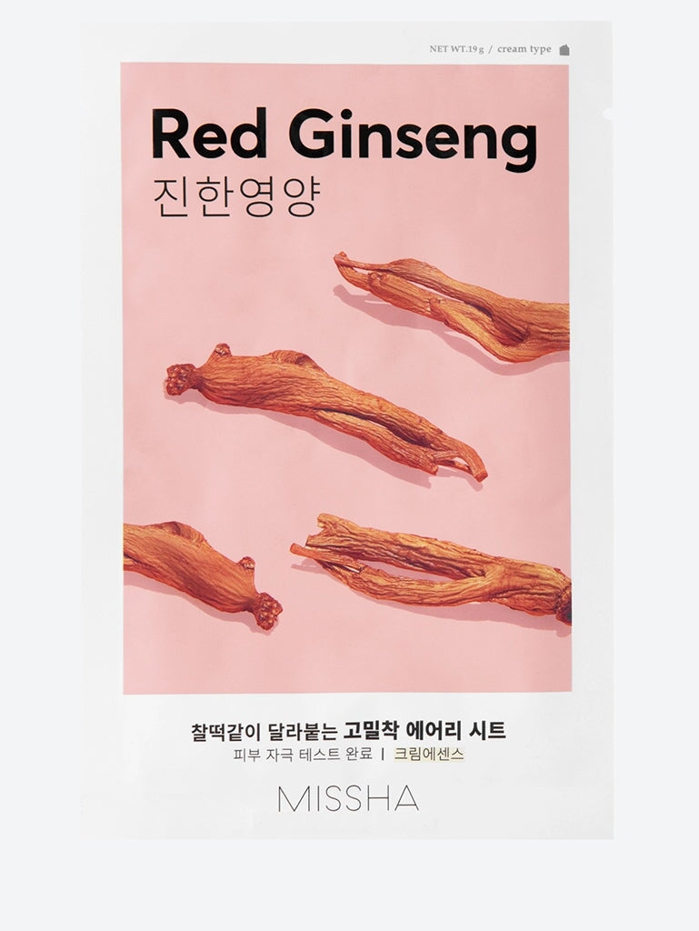 Luftige Tuchmaske mit rotem Ginseng 1