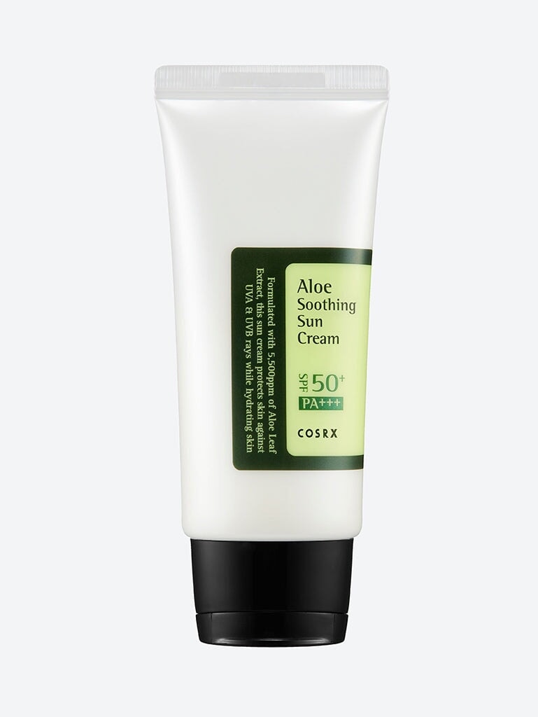 Crème solaire apaisante à l'aloès spf50+pa+++ 1