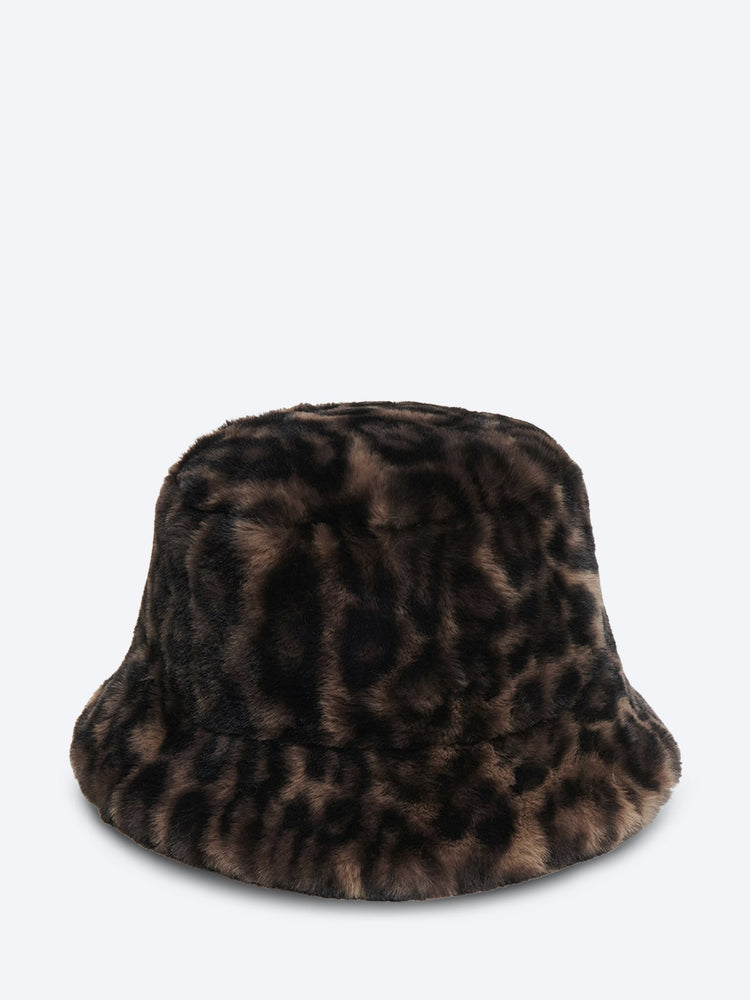Amara dark leopard bucket hat 1