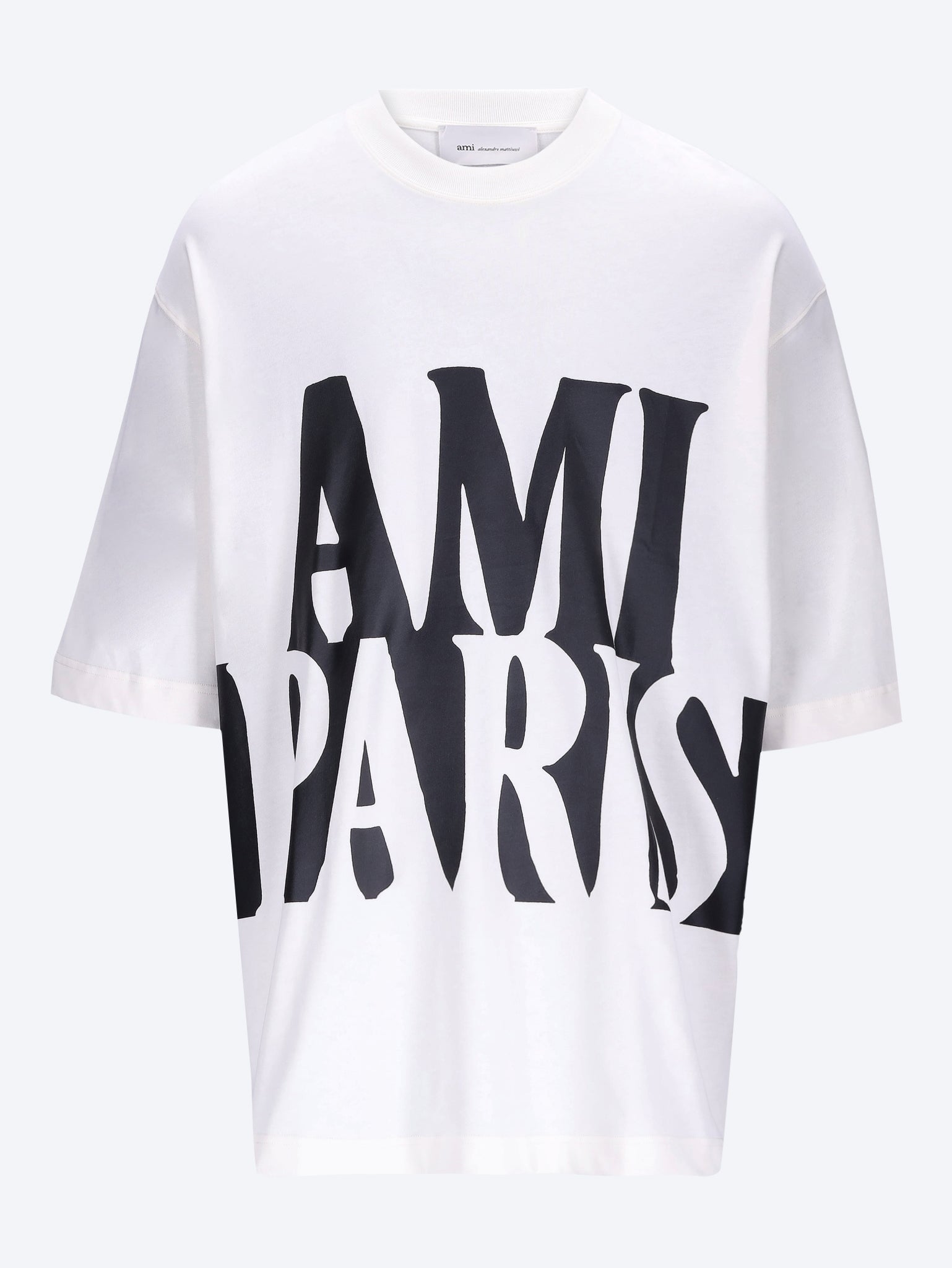 Kurzärmliges Oversize-T-Shirt mit Ami-Paris-Print 1
