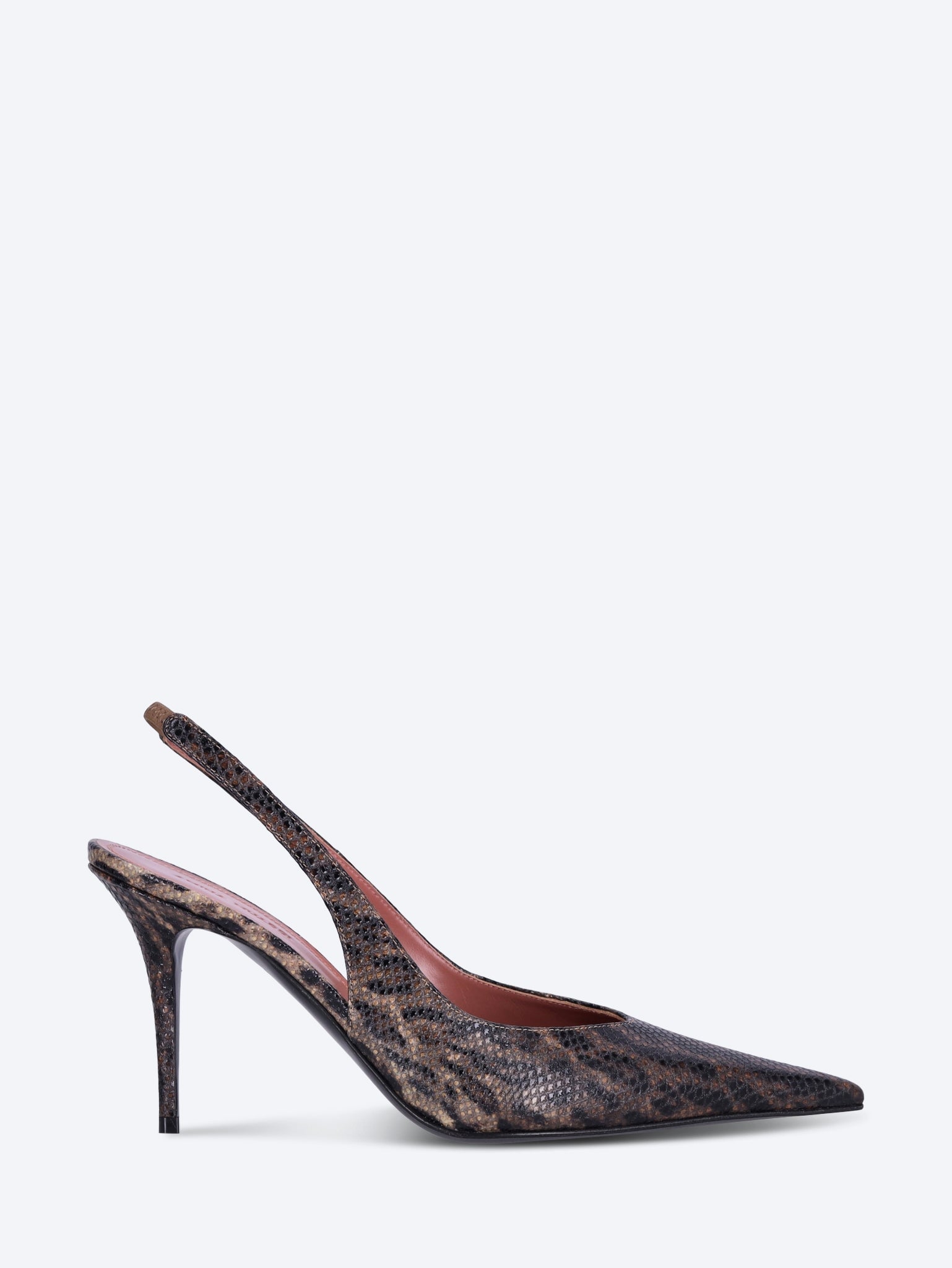 Anok sling 90 leopard snake pumps 1