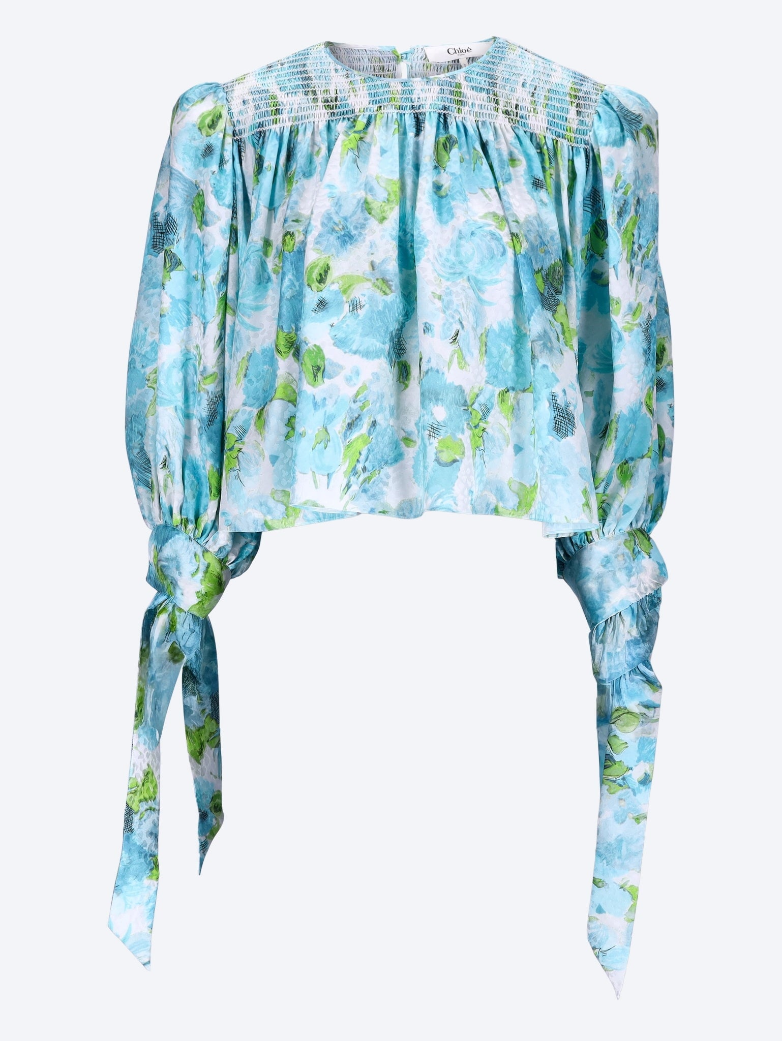 Aqua flowers top 1