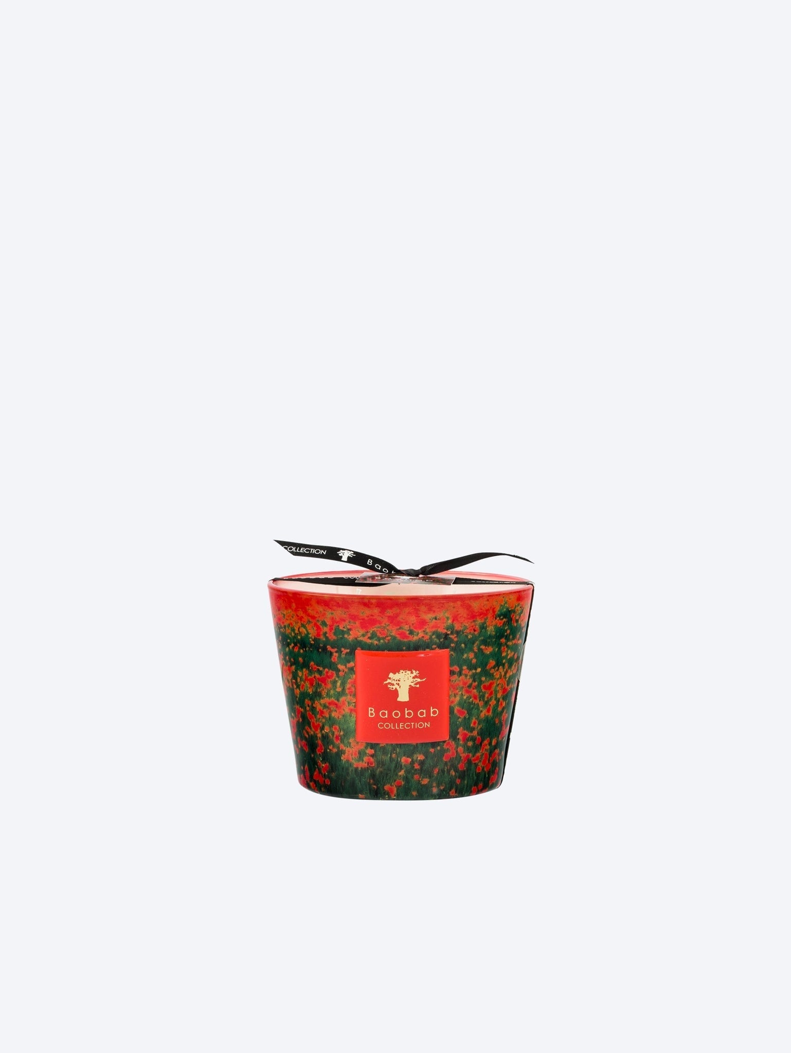 Bougie fleurs coquelicots arty 2
