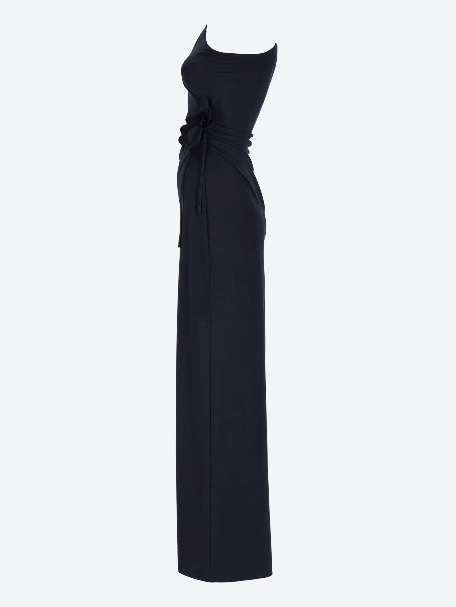 Asymmetrisches Blumen-Maxikleid 2