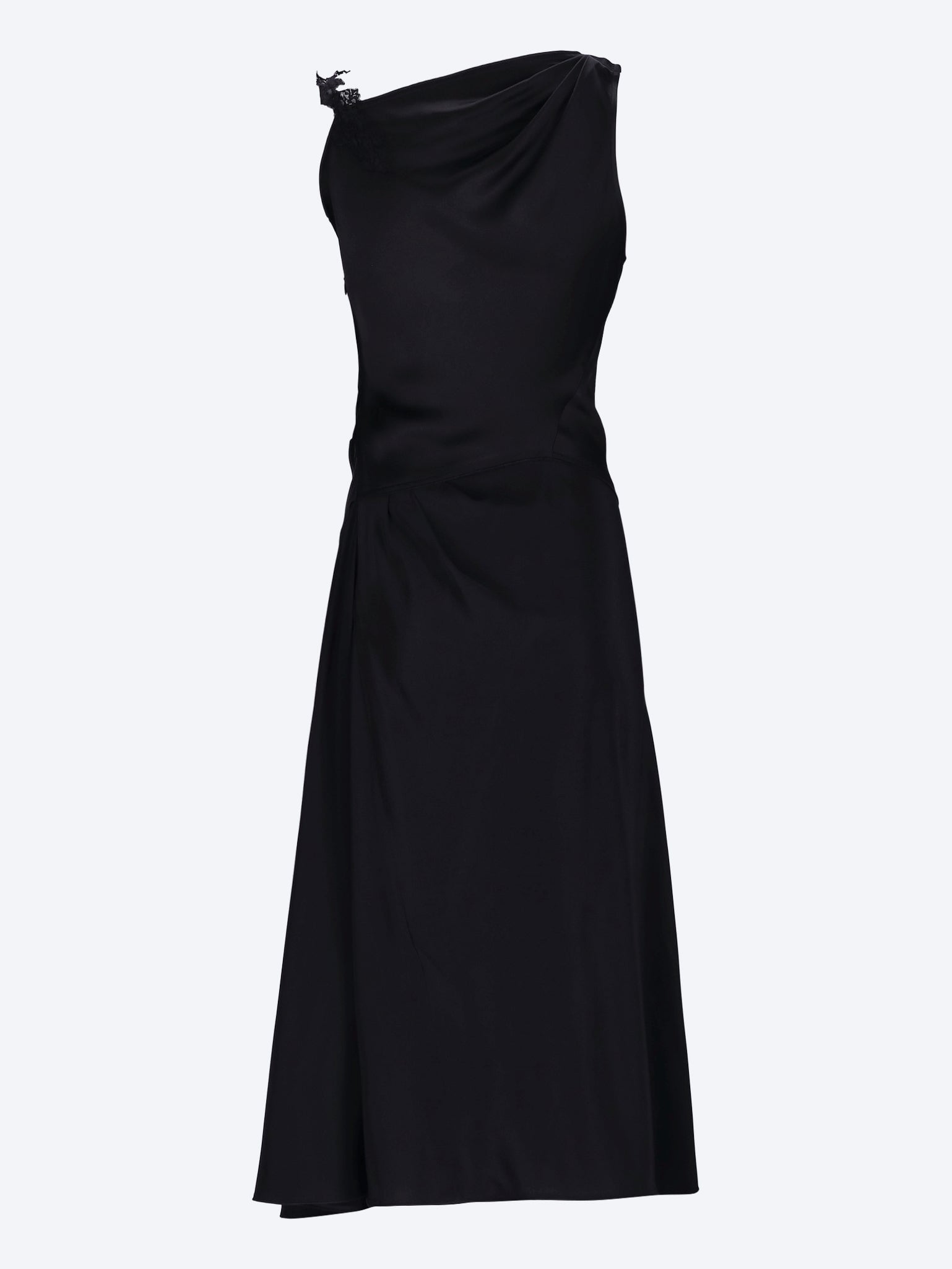 Asymmetric lace detail dress 3