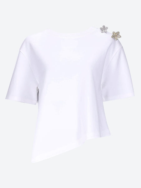 Asymmetric short sleeve t-shirt