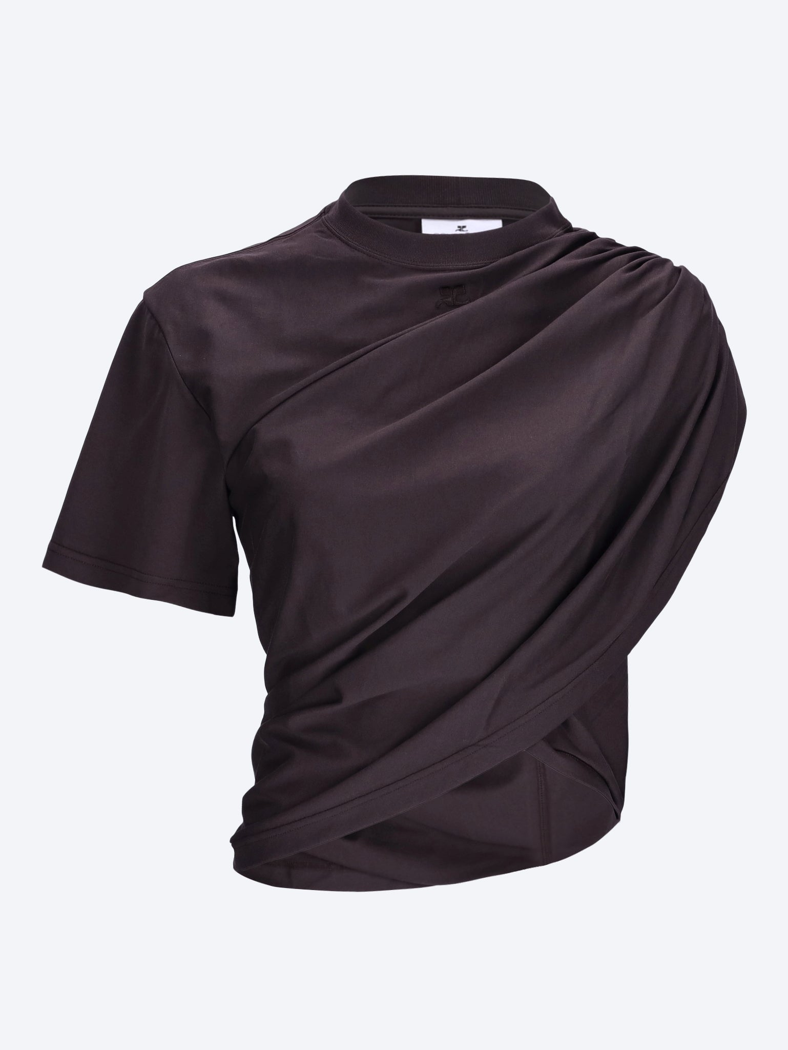 Asymmetrical twist t-shirt 1