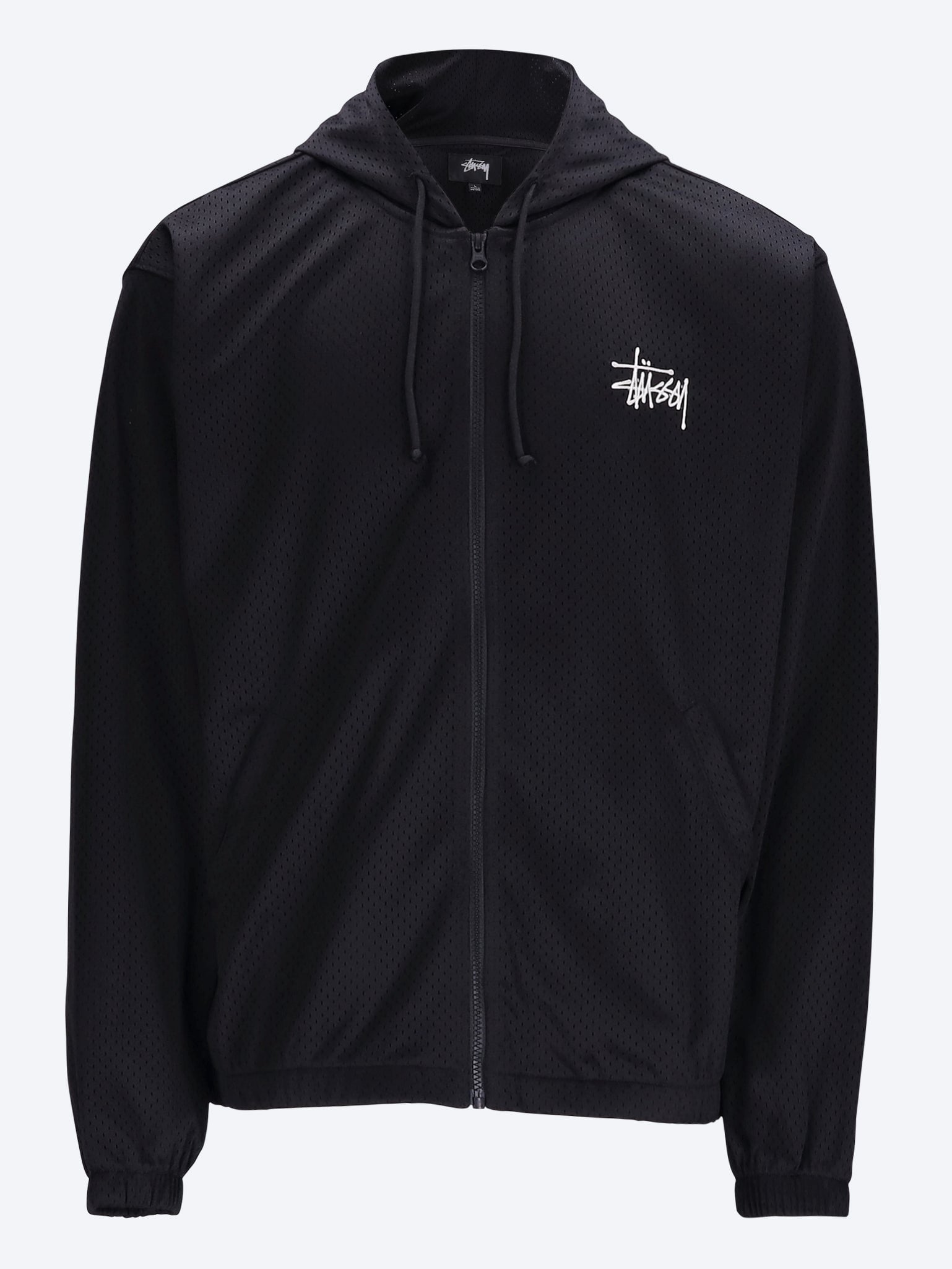 Athletischer Kapuzenpullover aus Mesh mit Reißverschluss 1
