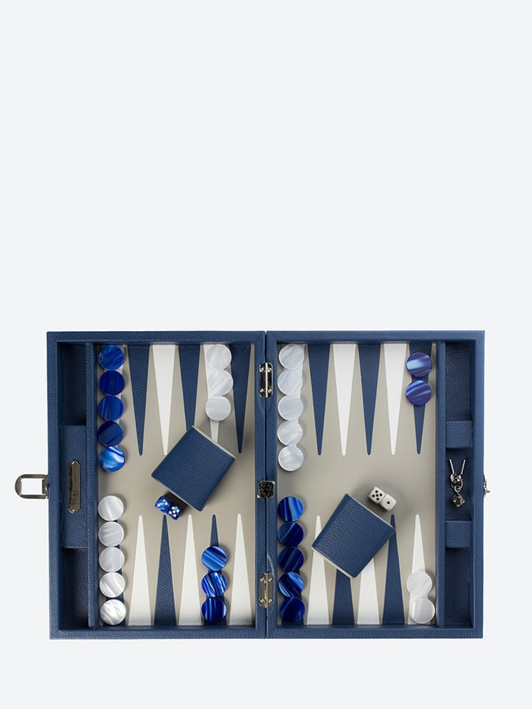 Backgammon Baptiste Buffle Bleu 2
