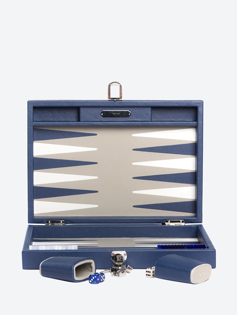 Backgammon Baptiste Buffle Bleu 1