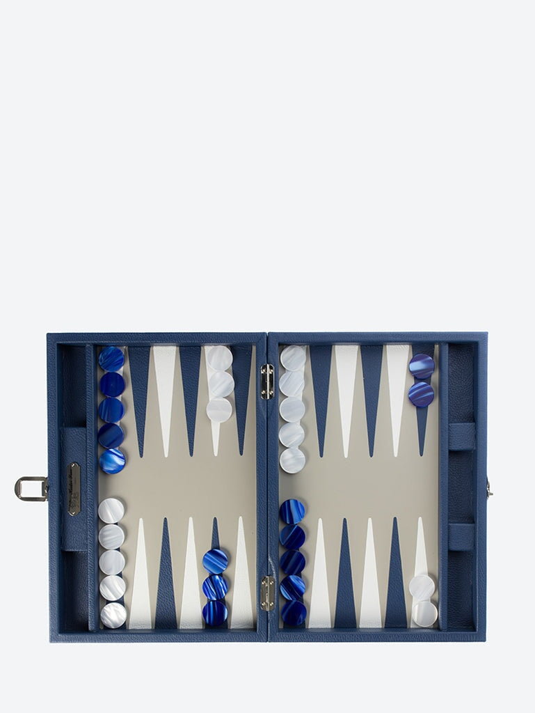 Backgammon Baptiste Buffle Bleu 3