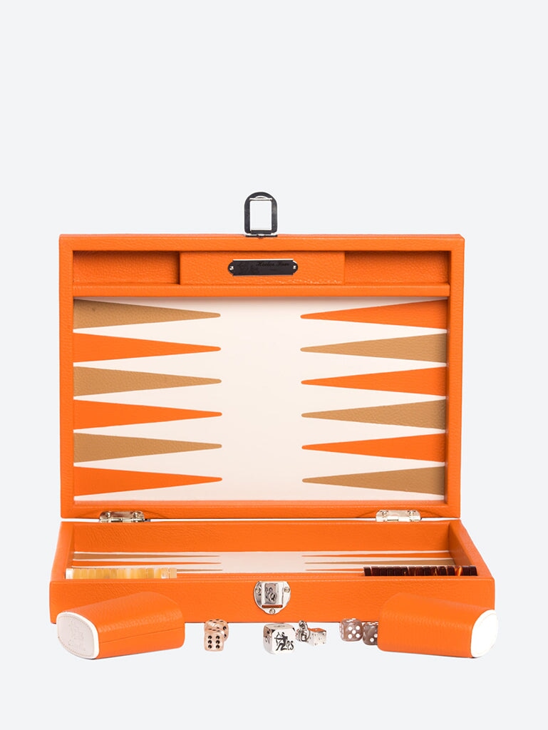Backgammon Baptiste Buffle Orange 1