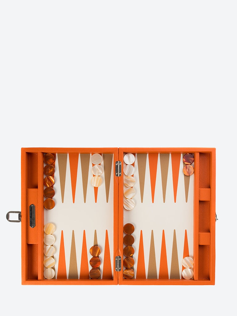 Backgammon Baptiste Buffle Orange 3