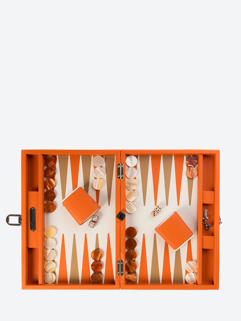 Backgammon Baptiste Buffle Orange 2