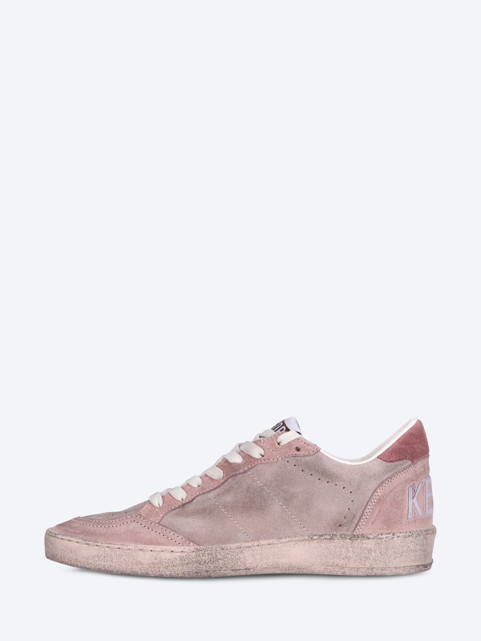 Ballstar suede upper toe tongue spur and heel glitter star sneakers 4