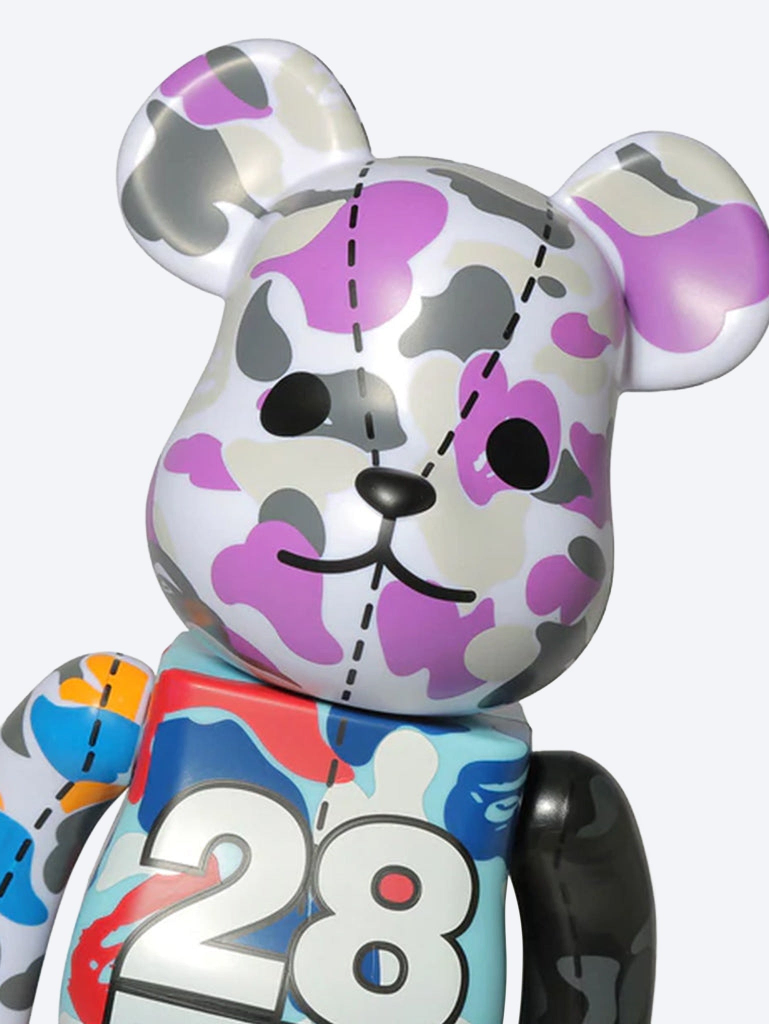 Bearbrick bape 28th anniversary bape camo 400% m g 3
