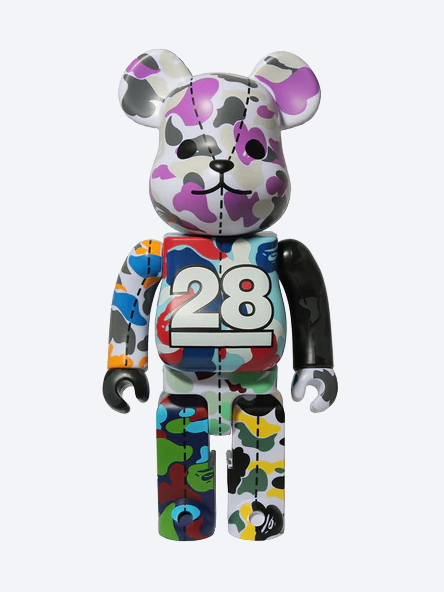 Bearbrick bape 28th anniversary bape camo 400% m g 1