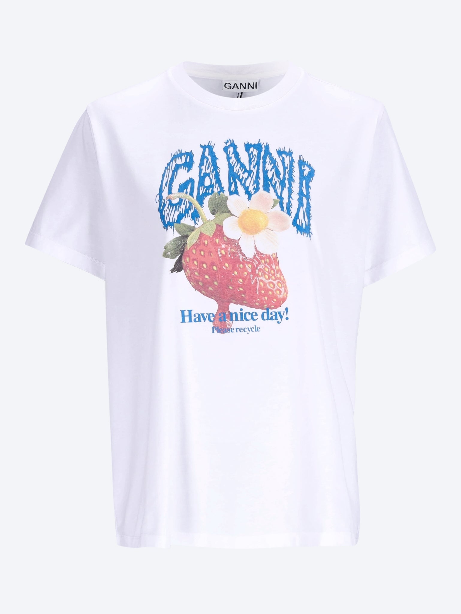 Basic cotton jersey strawberry t-shirt 1