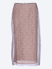 Jupe maxi en dentelle en fleurs ref: