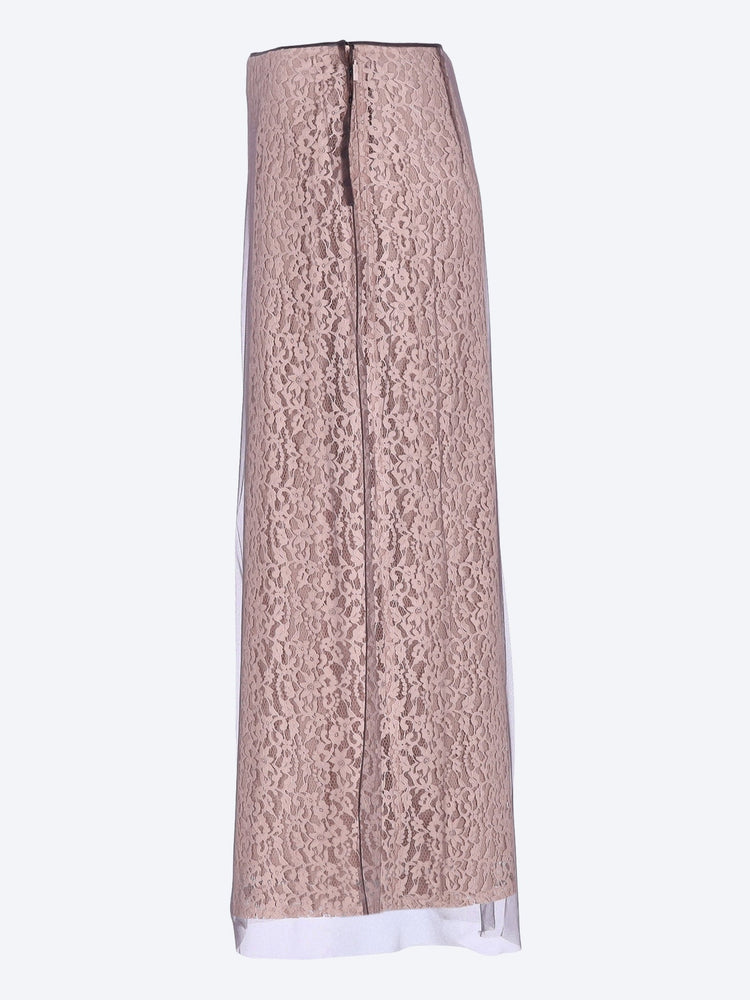 Jupe maxi en dentelle en fleurs 2