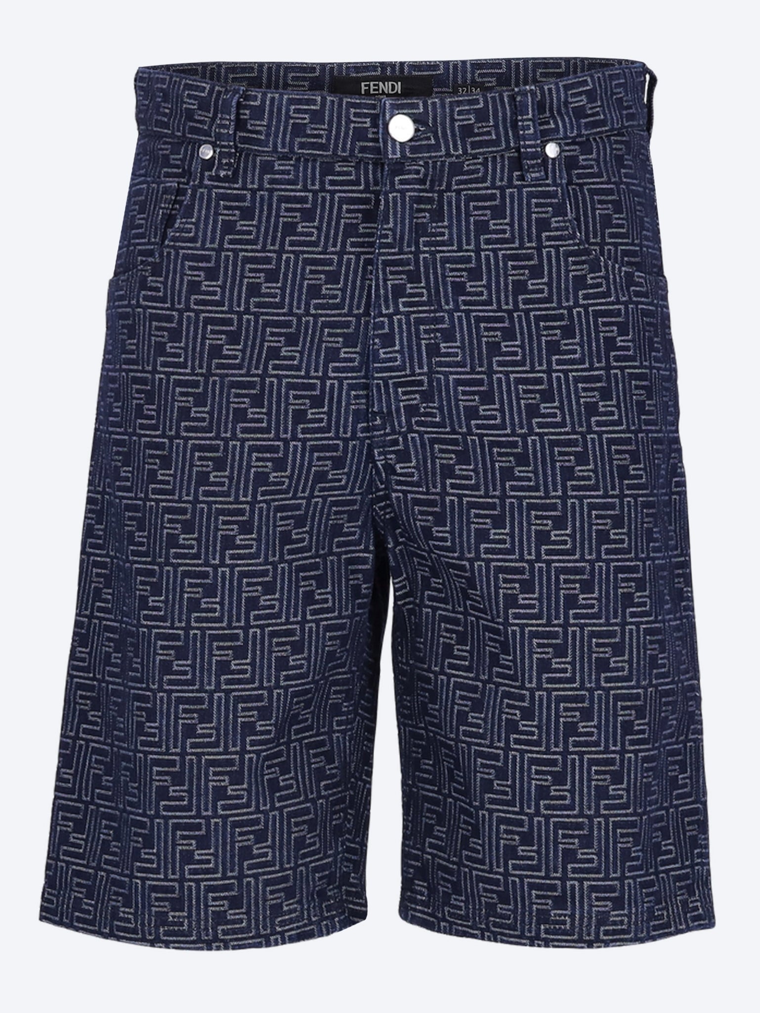 Blue denim ff shorts 1