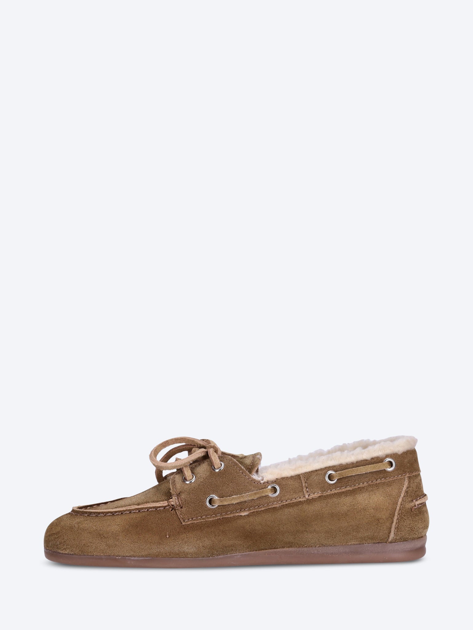 Boat brushed fur suede loafer 4