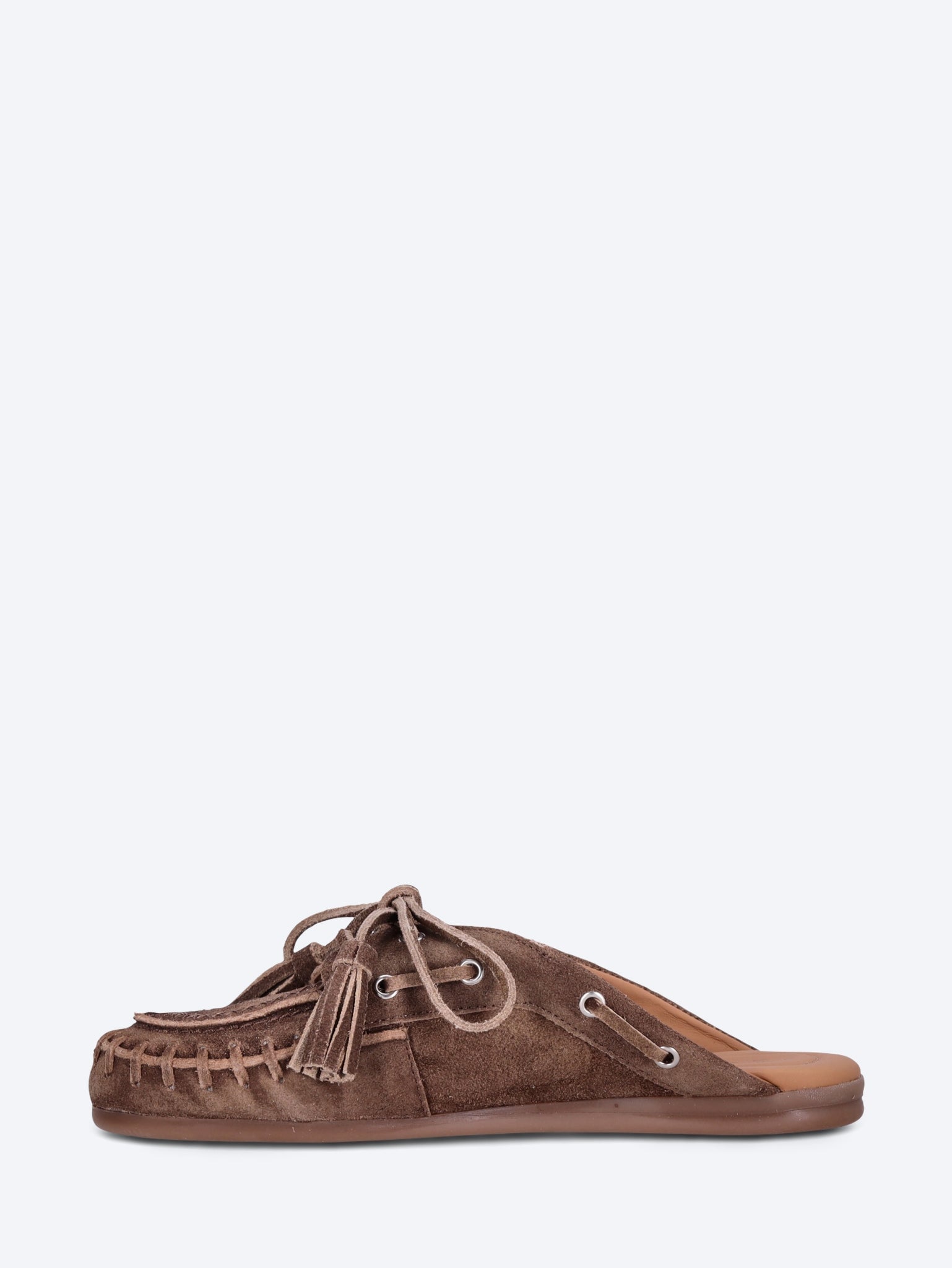 Boat fringe loafer mules 4