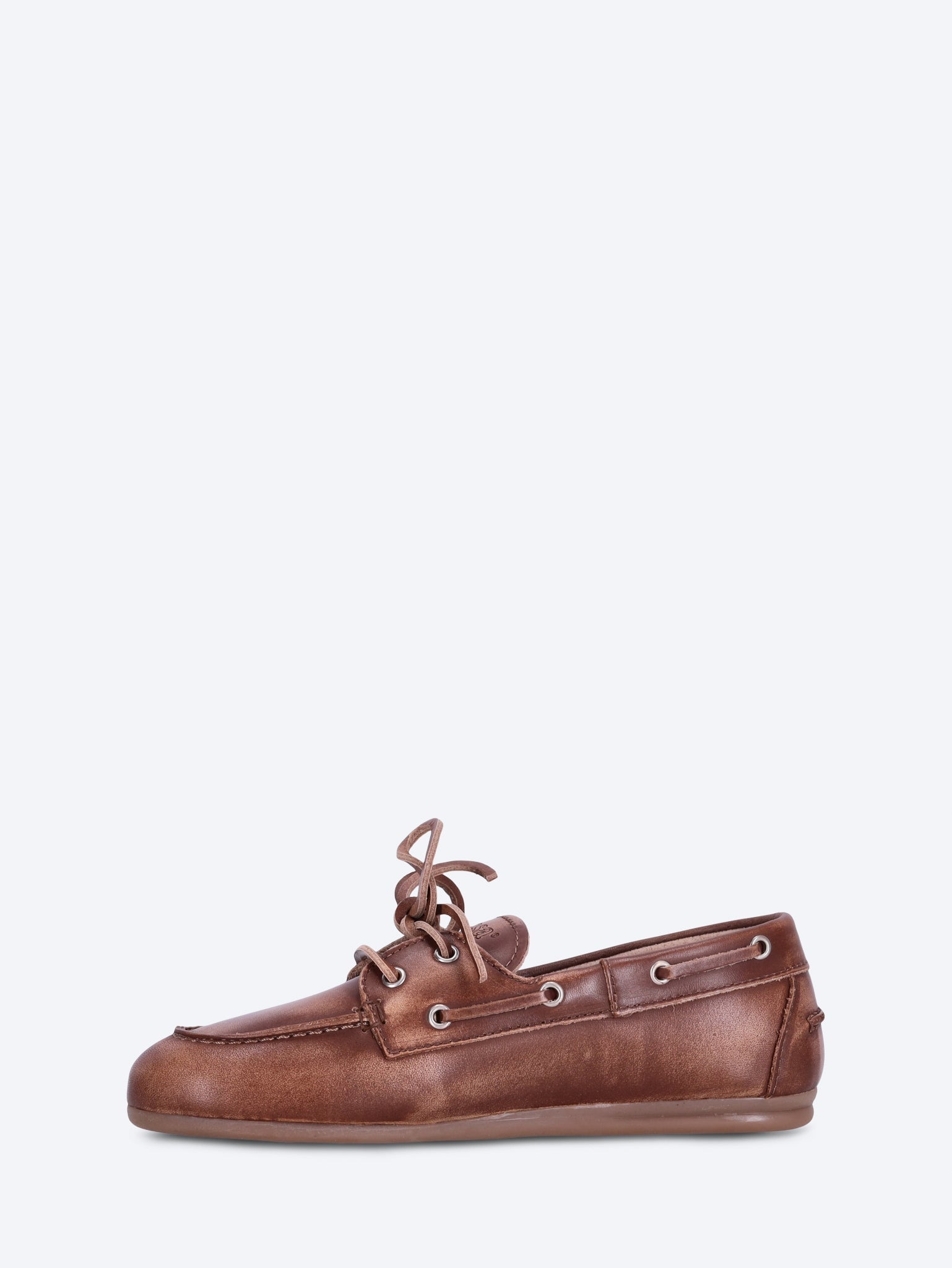 Bootsschuh aus gebürstetem Leder 4