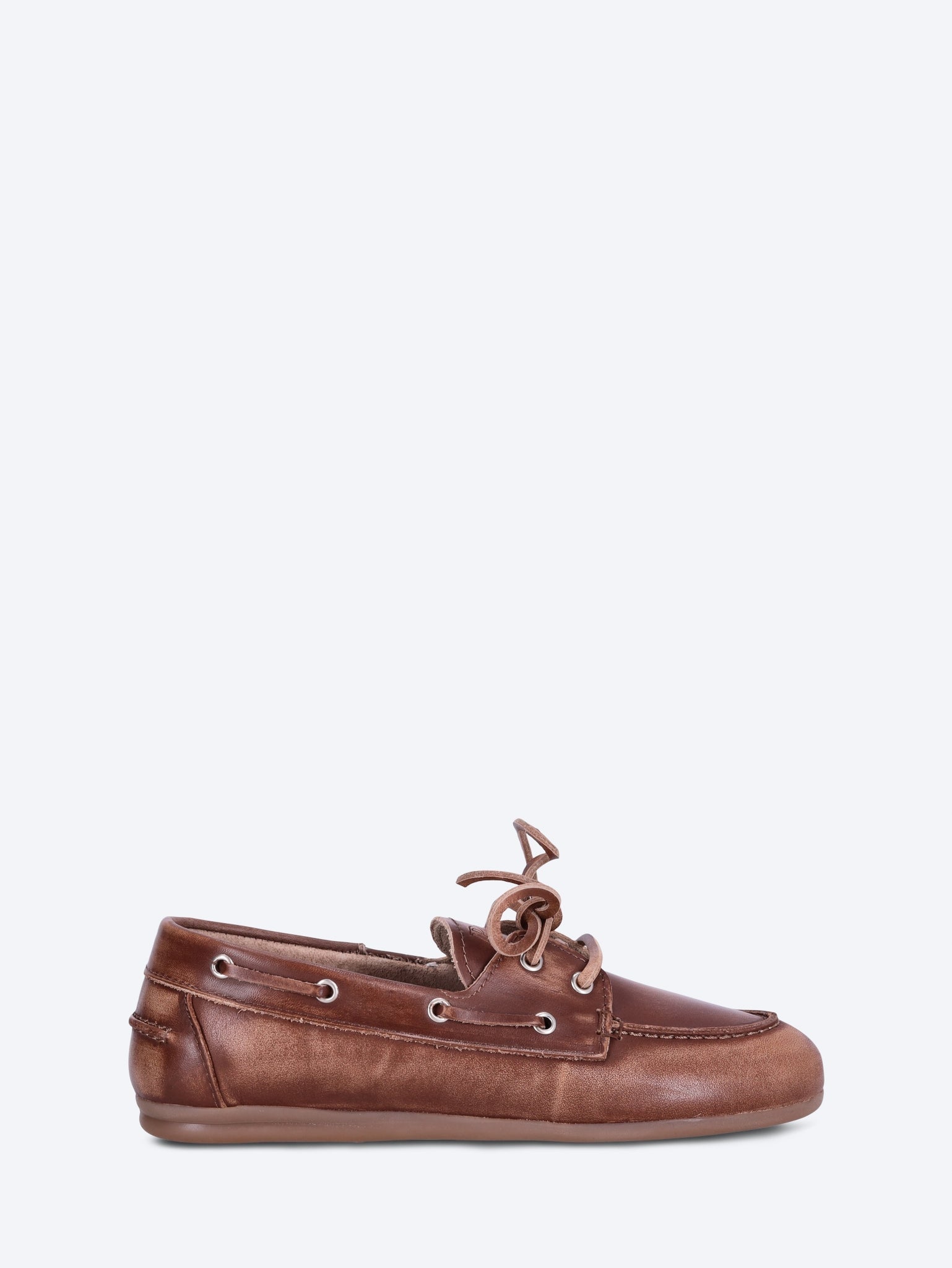 Bootsschuh aus gebürstetem Leder 1