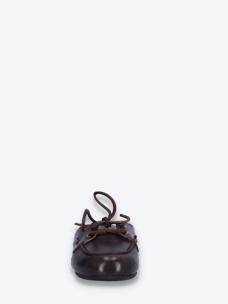 Boots-Slipper-Pantoletten – gebürstetes Leder 3